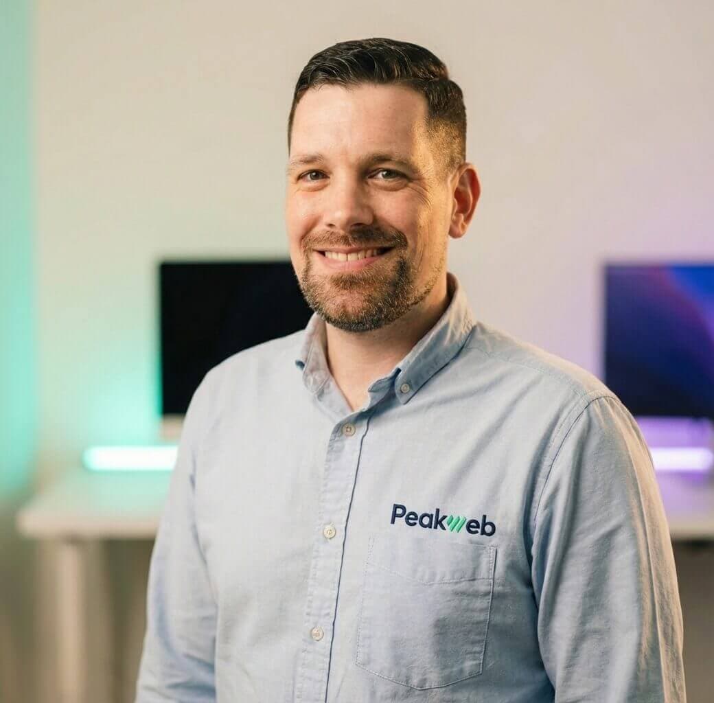 Portrait of Mark Cotton, Principal Frontend Architect and co-founder of Growfer