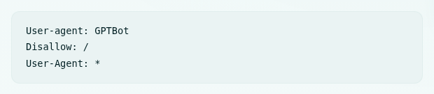 Republic-Times robots.txt anti-pattern snippet: User-agent: GPTBot, Disallow: /, followed by an open User-Agent: * wildcard.